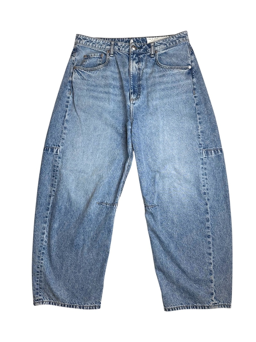 Rag & Bone Charlie Super High Waist Crop Barrel Jeans Arlo size 31